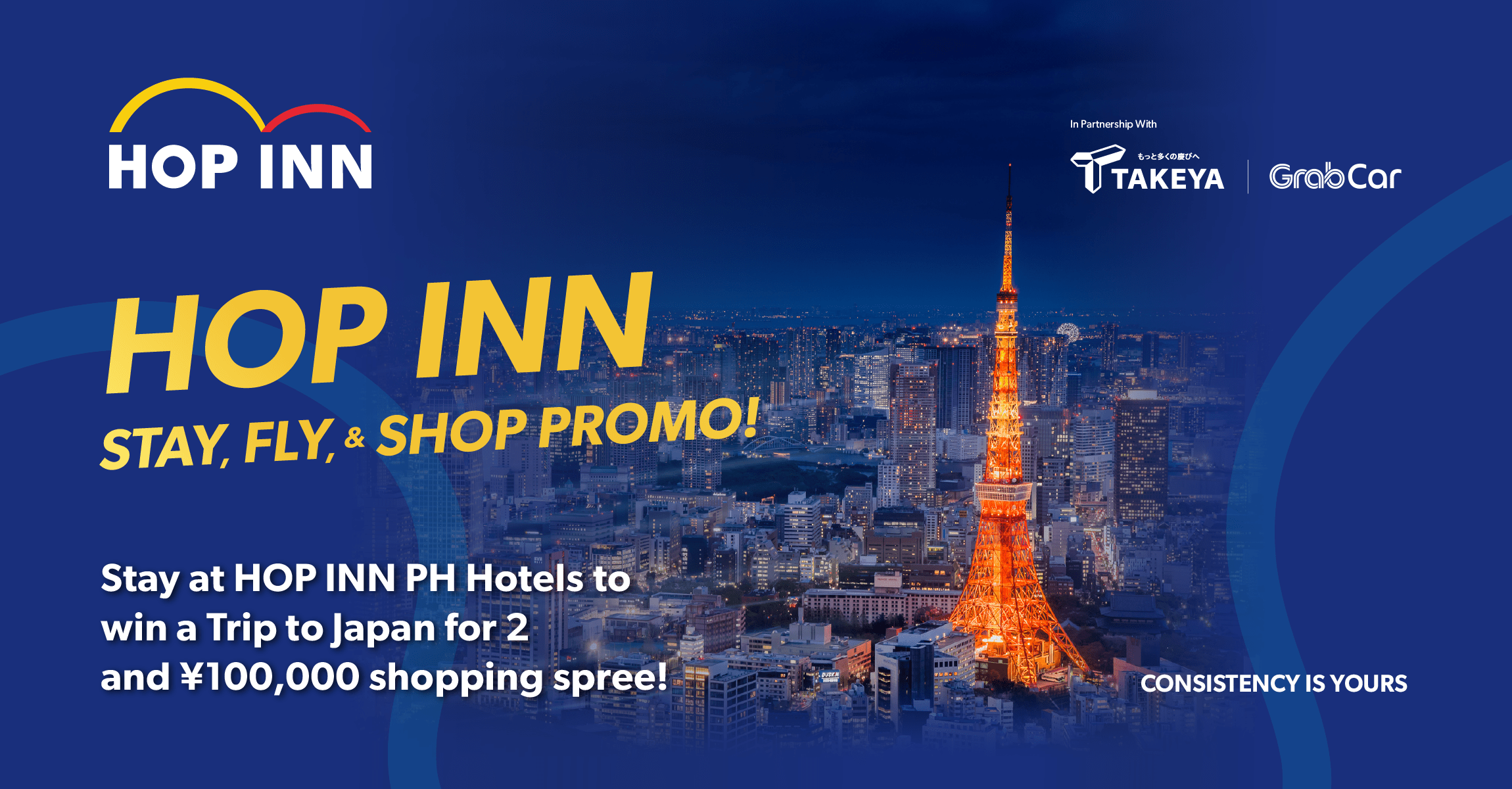 Win a Trip to Japan and a ¥100,000 Shopping Spree with HOP INN Hotel’s “Stay, Fly, and Shop Promo”