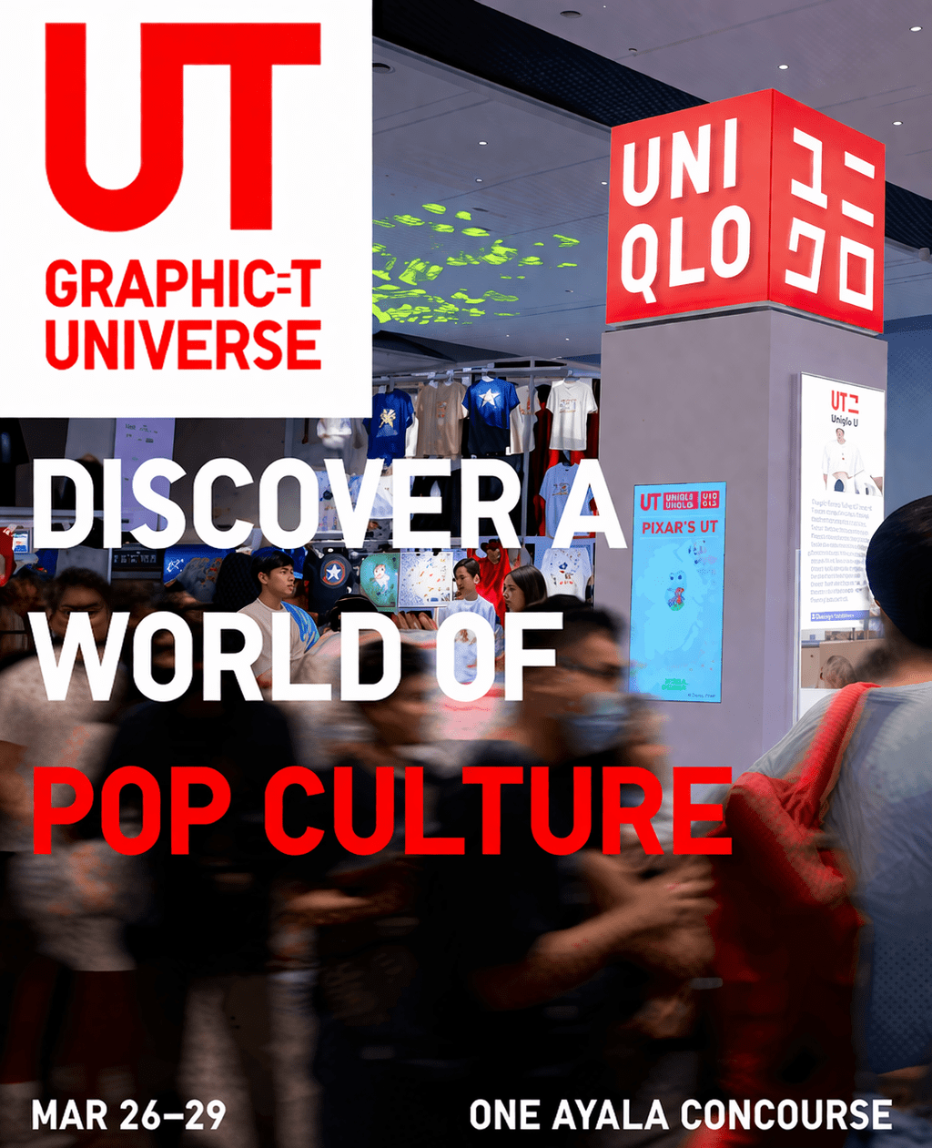 Discover a world of pop culture at UNIQLO’s UT GRAPHIC-T UNIVERSE Until March 29