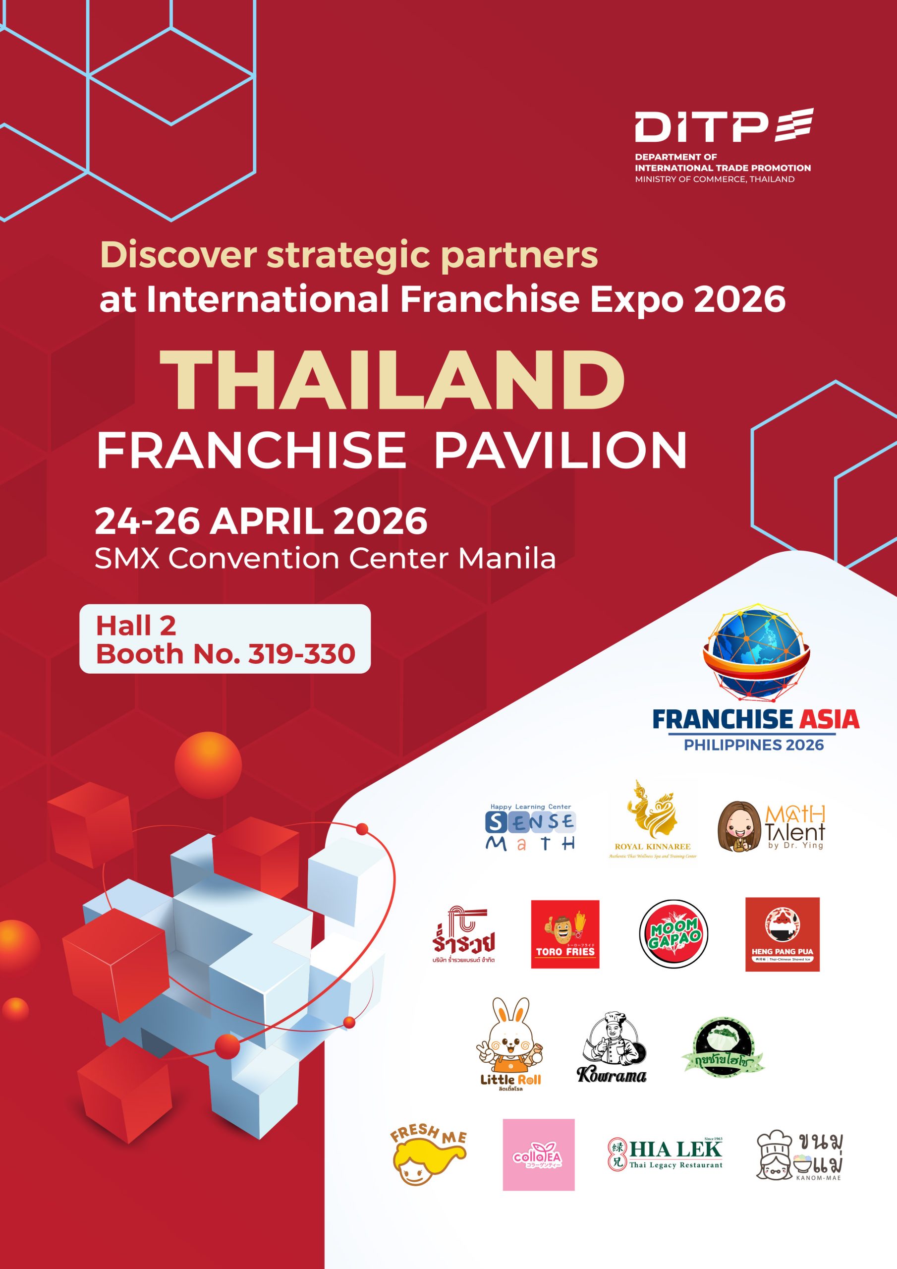 Discover Strategic Partners: Thailand Pavilion Unveils 14 Franchise Brands at International Franchise Expo 2026