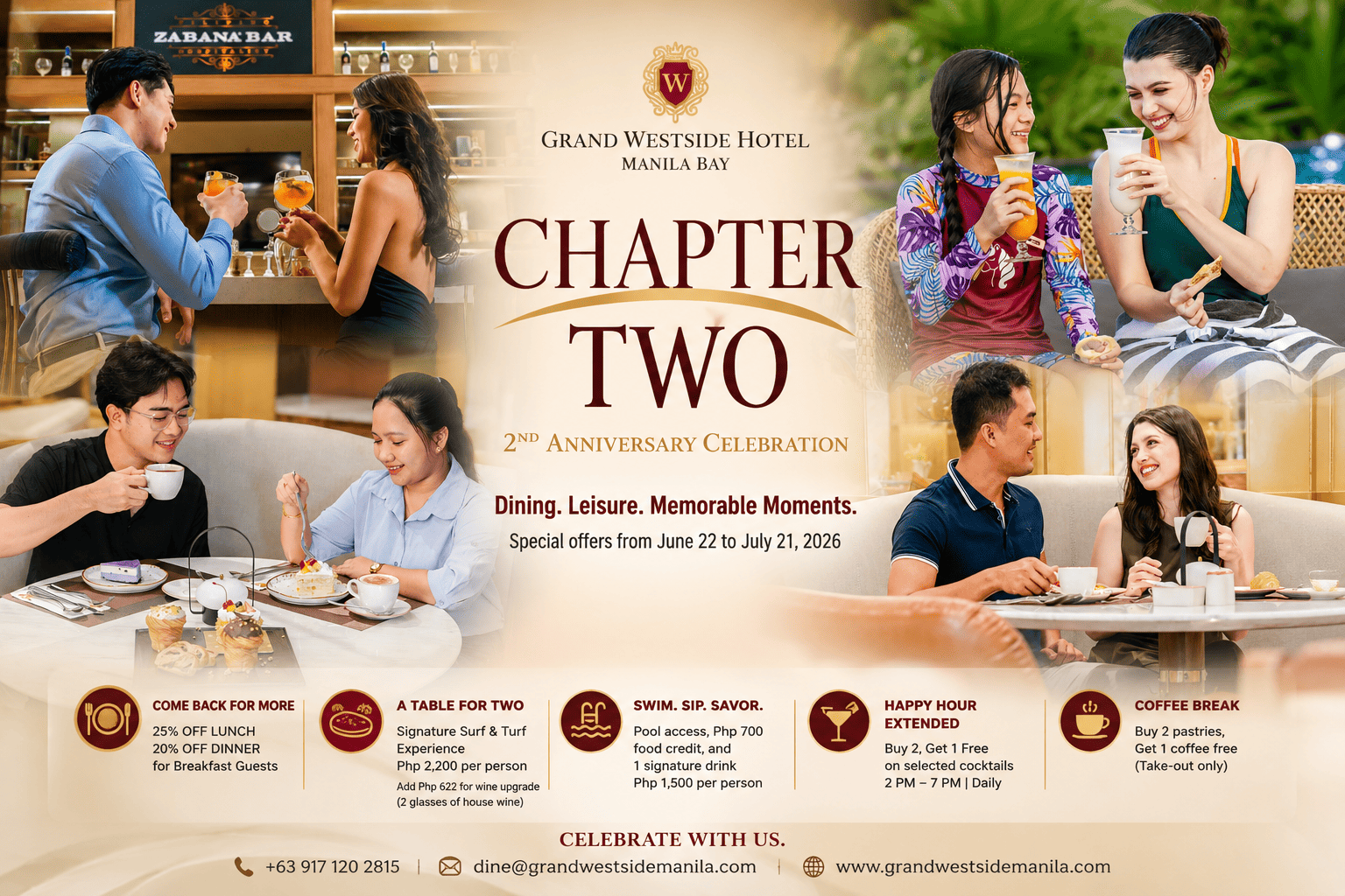 Grand Westside Manila Bay Celebrates Two Years of Hospitality with “Chapter Two”